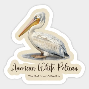 American White Pelican - The Bird Lover Collection Sticker